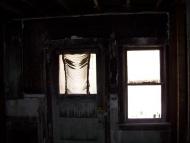 Typical house fire damage.